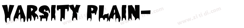Varsity Plain字体转换
